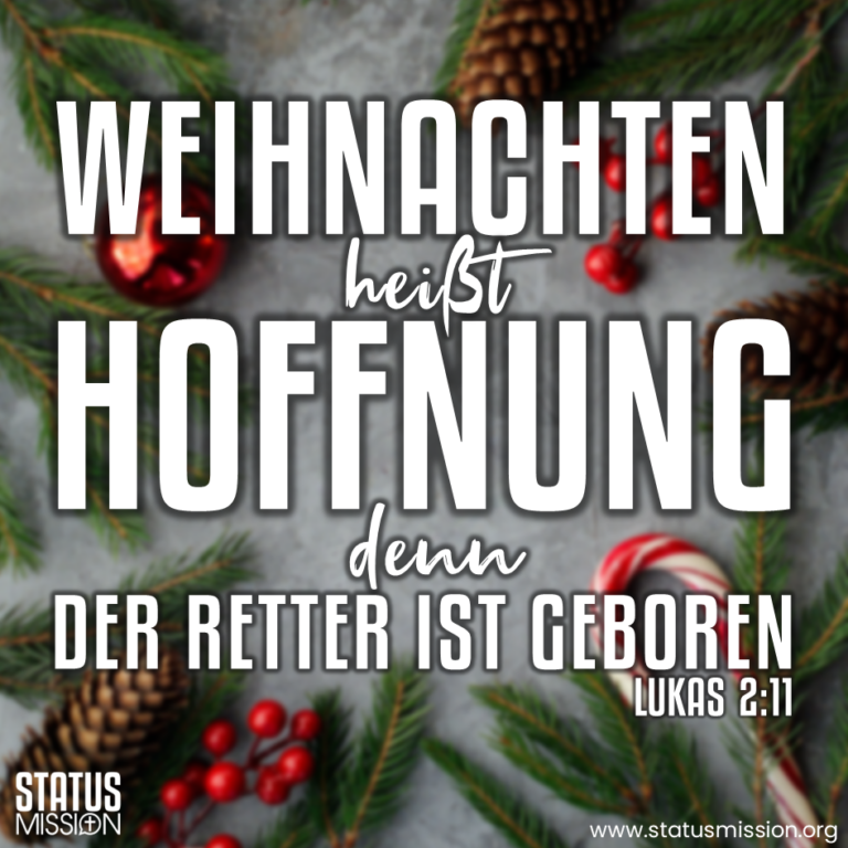 Read more about the article Weihnachten heißt Hoffnung